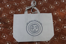 Load image into Gallery viewer, Embroidered Moon Sun River Tote Bag