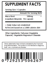 Load image into Gallery viewer, Pure Maca Root Extract Capsules