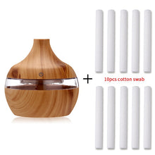 Load image into Gallery viewer, Wood Grain Electric Humidifier Essential Aroma Oil Diffuser