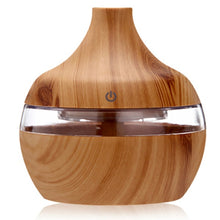 Load image into Gallery viewer, Wood Grain Electric Humidifier Essential Aroma Oil Diffuser