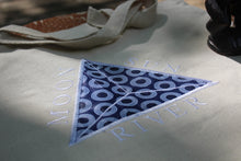 Load image into Gallery viewer, Embroidered Blue MSR African Print Tote Bag
