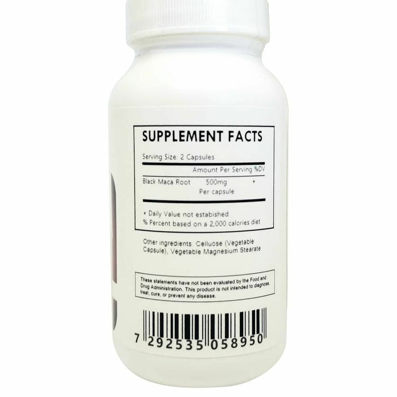 Black Maca Root Capsules